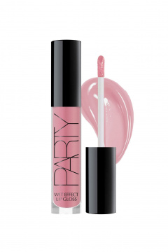 Блеск розовый с эффектом влажных губ, комфортная текстура Belor Design PARTY тон 4 натуральный - фото 1