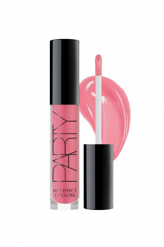 Блеск розовый с эффектом влажных губ, легкая текстура Belor Design PARTY тон 7 сочный грейпфрут - фото 1