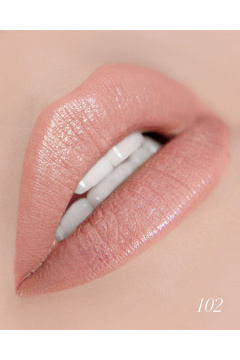 Помада бежевый с глянцевым эффектом, насыщенный цвет Belor Design BE COLOR тон 102 кремовый - фото 2