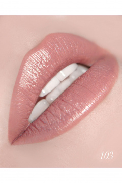 Помада бежевый с насыщенным глянцевым покрытием Belor Design BE COLOR тон 103 беж - фото 2