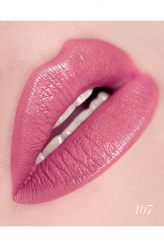 Помада розовая с насыщенным глянцем, комфортная текстура Belor Design BE COLOR тон 107 цветущая сирень - фото 2