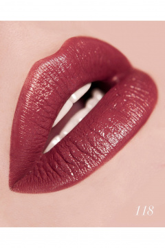 Помада коричневого цвета с насыщенным и глянцевым покрытием Belor Design BE COLOR тон 118 молочный шоколад - фото 2