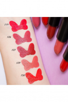 Помада красного цвета с насыщенным глянцевым финишем Belor Design BE COLOR тон 130 королевский красный - фото 3