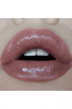 Блеск для губ розовый с витамином Е и насыщенным цветом Belor Design Nude Harmony Outfit Lip тон 27 Morning Coffee - фото 3