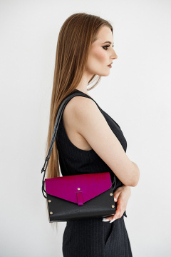 Сумка из натуральной кожи с съёмным капюшоном и деревянными вставками Because NIKOL-FYKSIA - фото 3