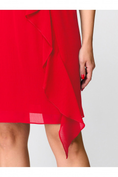 Летнее платье с резинкой на талии и мини-длиной Zlata 1814.1 красный - фото 5