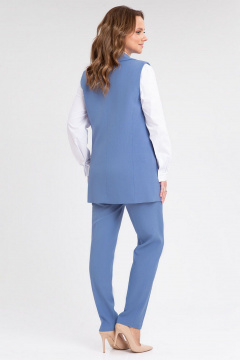Брюки и жилет из костюмного материала — деловой стиль IVARI 20403/1 голубой - фото 3