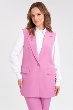 Костюм 2-ка из костюмного полотна с зауженными брюками IVARI 20403/1 лиловый - фото 3