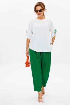 Блуза, брюки Mubliz 181 зеленый - фото 3