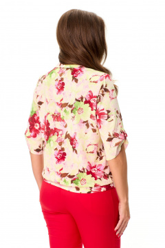 Летняя свободная блуза с ярким принтом Abbi 4042 - фото 2