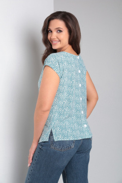 Летняя свободная блуза из вискозы с рукавом 3/4 Modema м.202 - фото 3