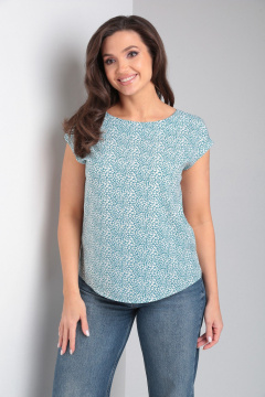 Летняя свободная блуза из вискозы с рукавом 3/4 Modema м.202 - фото 2