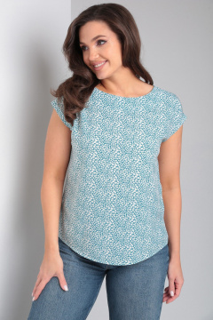 Летняя свободная блуза из вискозы с рукавом 3/4 Modema м.202 - фото 1