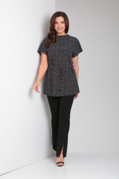 Летняя свободная туника с воротником стойкой Modema м.553 - фото 5