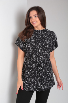 Летняя свободная туника с воротником стойкой Modema м.553 - фото 2