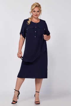 Платье классика с пуговицами и съёмным поясом для лето Новелла Шарм А3991-1-с - фото 1