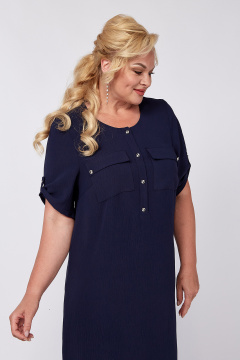 Платье классика с пуговицами и съёмным поясом для лето Новелла Шарм А3991-1-с - фото 4