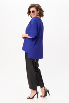 Трендовая футболка Oversize с принтом RELAX Bliss 181 электрик - фото 5