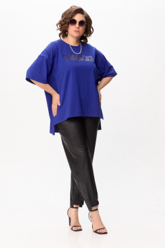 Трендовая футболка Oversize с принтом RELAX Bliss 181 электрик - фото 1