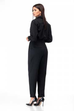 Комбинезон из костюмной ткани, черный, на каждый день Anelli 887 черный - фото 3