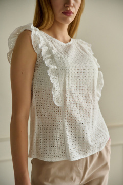 Блуза Мастер Мод 775рс белый - фото 2