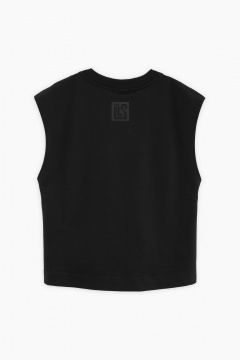 Жилет на каждый день из трикотажа Bell Bimbo 240237 черный - фото 2