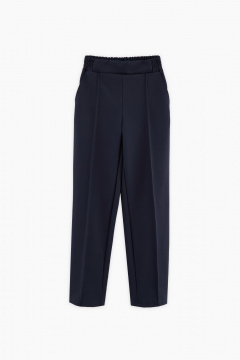 Брюки деловые из трикотажа на каждый день Bell Bimbo 240245 т.синий - фото 2