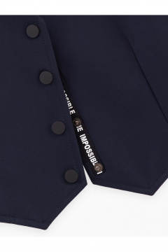 Деловой жилет из трикотажа на каждый день синий Bell Bimbo 240274 т.синий - фото 3