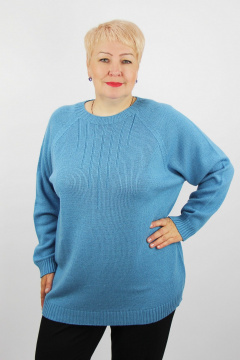 Демисезонный вязаный шерстяной джемпер с рукавом реглан Полесье С1716-23 4С8789-Д43 158,164 атолл - фото 1