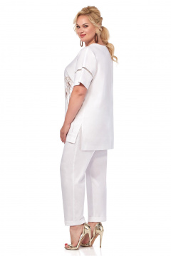 Брюки, туника LaKona 11378 молочный_с_одуванчиками - фото 4