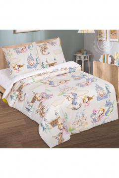 Комплект постельного белья из хлопка и поплина с клапанами АРТПОСТЕЛЬ 912 воздушный_замок - фото 1