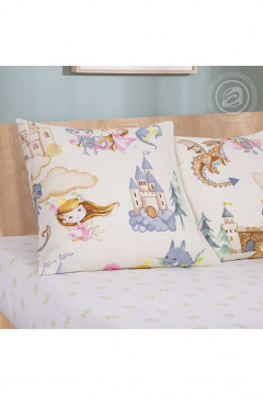 Комплект постельного белья из хлопка и поплина с клапанами АРТПОСТЕЛЬ 912 воздушный_замок - фото 2