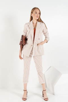 Брюки на каждый день из хлопка, текстиля, демисезонные BURVIN 7344-11 - фото 2