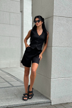 Жилет, шорты THE.WOMAN 0197 черный - фото 3