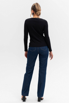 Синие джинсы прямого кроя из высококачественного денима для повседневного стиля Ivera 2062 темно-синий - фото 2