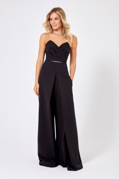 Тканевые брюки и укороченный топ с высокая посадкой и карманами Rivoli 2403+5222 - фото 2