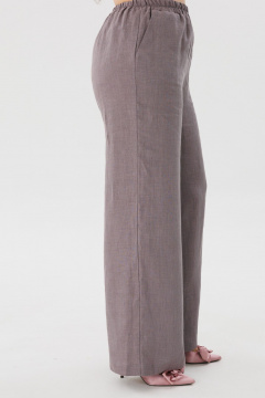 Льняные летние брюки с карманами в свободном стиле Anelli 1425.2 желудь - фото 5