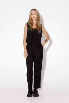 Демисезонный костюм-тройка из жакета, жилета и брюк PiRS 4801 черный - фото 3