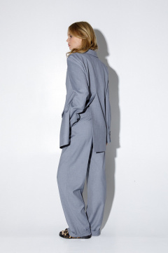 Жакет PiRS 4824 серо-голубой - фото 4