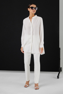 Легкая удлиненная рубашка свободного кроя из вискозы HELEN BIRCH Вl003с - фото 5