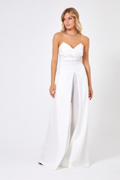 Летний топ с V-вырезом и брюки палаццо из текстиля Rivoli 2403.1+5222.1 - фото 3