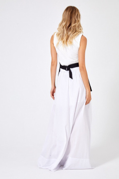 жилет приталенный с пиджачным воротником и регулируемой лентой Rivoli 8065 - фото 4