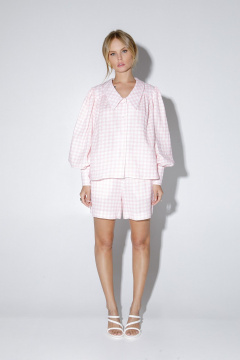 Костюм-двойка из хлопкового текстиля PiRS 5286 розовый - фото 4