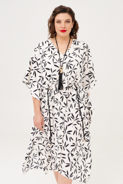 Туника Almirastyle 368 черный,белый - фото 2