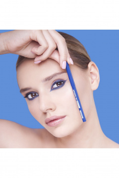 Карандаш для глаз синий для точных линий и выразительности Belor Design Automatic soft eyepencil тон 303 dark blue - фото 2