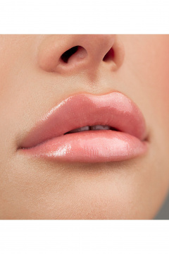 Блеск для губ розовый с гелевой текстурой и стойкостью LUXVISAGE ICON_lips_glossy_volume тон 504 - фото 3