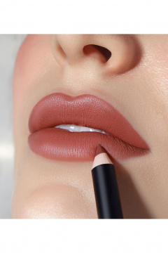 Карандаш для губ нюдовых оттенков, насыщенный, удлинённый LUXVISAGE SOFT MATTE 609 Caramel - фото 3
