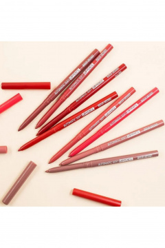 Карандаш для губ красный механический эластичный Belor Design Automatic soft lippencil тон 207 cherry - фото 2