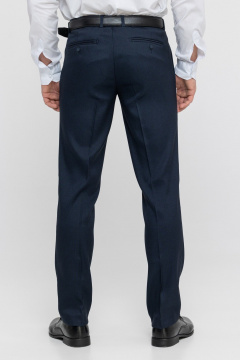 Брюки классические зауженные со стрелками для делового образа LAGENTE 6041-1.188 синий - фото 4