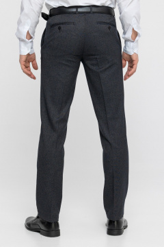 Брюки серые классические зауженные с подкладкой LAGENTE 6041-3.176 серо-коричневый - фото 4